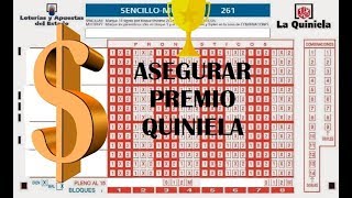 Asegurar premio quiniela [upl. by Noremak]