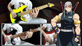 Tengen Uzui Theme  Demon Slayer Kimetsu No Yaiba  Metal Guitar Cover [upl. by Aicileb]