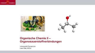 Vorlesung Allgemeine Chemie • Organische Chemie II 13 [upl. by Noryd]