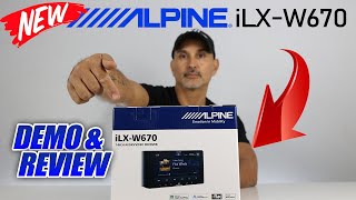 New Alpine iLXW670 double din car stereo headunit Demo and review [upl. by Asssilem]