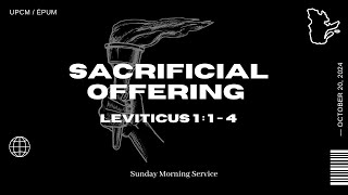 quotSacrificial Offeringquot  Ptr Fidel Valenciano  Sunday October 20 2024 [upl. by Alpers]