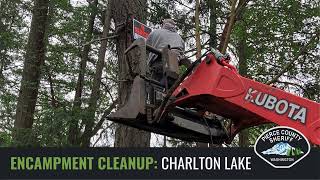 Community Liaison Deputies work with property owner to clean up Charlton Lake encampment [upl. by Borden]