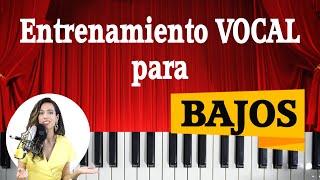 CALENTAMIENTO VOCAL para BAJOS🎵 Ejercicios de VOCALIZACION CLASES de CANTO Natalia Bliss [upl. by Aitnohs]