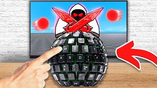 I Tried The WORST Keyboards And WON Roblox Blade Ball [upl. by Aivek]