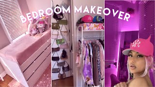 EXTREME ROOM MAKEOVER my new room tiktokpinterestkawaii aesthetic [upl. by Demah]