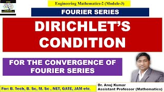 Dirichlets Condition for Fourier Series  Dirichlets Conditions Fourier Series Examples [upl. by Trilbi]