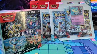 Pokémon Scarlet amp Violet Stellar Crown Blisters and Booster Bundle [upl. by Sivat373]