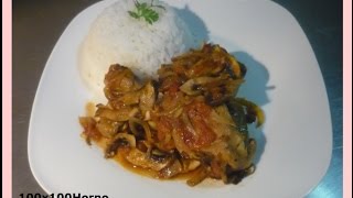 POLLO CON CHAMPIÑONES AL HORNO  Mis Recetas [upl. by Attelrahs380]