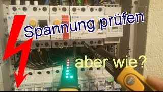 ELEKTRO Richtiger Umgang mit dem Spannungsprüfer [upl. by Sayres]