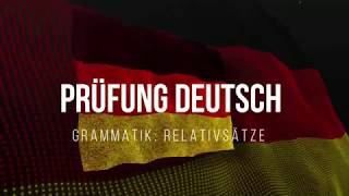 Prüfung Grammatik Deutsch B1 A2 Teil 7 quotRelativsatzquot Testtraining täglich [upl. by Anileh]