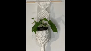 Colgante a Macrame para plantas [upl. by Ennirak481]