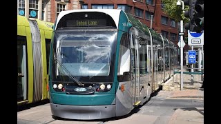 Nottingham Express Transit NET Tram Ride  Hucknall to Nottingham Station [upl. by Adyan]