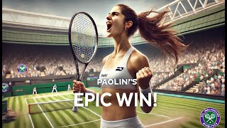 Jasmine Paolinis Epic Wimbledon Semifinal Win 🎾🏆 [upl. by Ridglee]