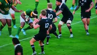 Magic Moments Siya Kolisi putting Sam Cane down Rugby Champs 24 [upl. by Rafaellle]