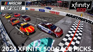 2024 Xfinity 500 Race Picks [upl. by Friedlander]