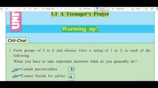 10th standard English Poem A Teenagers Prayer warming up explained in Marathi 10thclass 2022 [upl. by Showker]