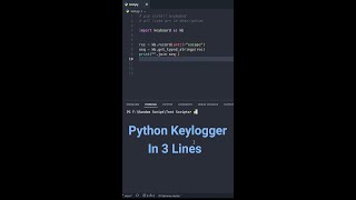 Create Simple Keylogger Using Python amp keyboard Module [upl. by Nelleus]