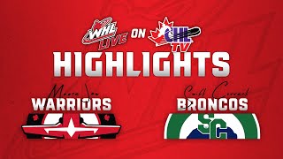 Moose Jaw Warriors at Swift Current Broncos 1113  WHL Highlights 202425 [upl. by Kaltman]