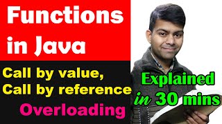 Functions in Java  Call by valuereference  Function overloading  Important for 202324 Exams [upl. by Asselam]