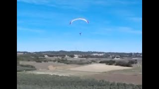 Paramoteur électrique RC sur le terrain Aéronature [upl. by Nigrom]