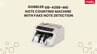 Accurate Currency Management Gobbler GB4388MG Note Counting Machine with Fake Note Detection [upl. by Lisle]