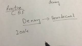 Conversion of Hexadecimal to Denary and Denary to Hexadecimal Numbers [upl. by Oznola660]