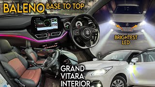 2023 Baleno Base to Top Modification  Alpha to Sigma  Modified Baleno  Baleno Nexa accessories [upl. by Mathias244]