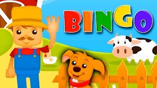 BINGO Nursery Rhyme Kids Songs Club Childrens Sing Songs B I N G O Was His Name O Dog Song Clapping [upl. by Colville]