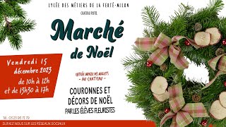 Marché de Noël Lycée Château Potel  La Ferté Milon [upl. by Aihsot276]