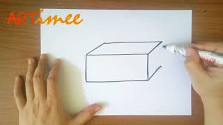 How to Draw a Rectangular Prism [upl. by Neimad]