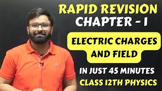 Rapid Revision Chapter 1 Electric Charges and Field Full Chapter in Just 45 Minutes Boards 2024 [upl. by Illona]