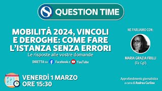 Mobilità 2024 vincoli e deroghe come fare l’istanza senza errori [upl. by Micheline276]