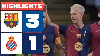 FC BARCELONA 3  1 RCD ESPANYOL I RESUMEN LALIGA EA SPORTS [upl. by Frear]