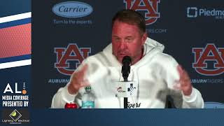 Hugh Freeze addresses the media Monday as Auburn prepares to host Texas AampM [upl. by Spear331]