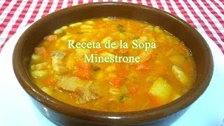 Receta fácil de sopa minestrone [upl. by Mccartan]