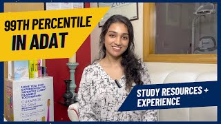 99th Percentile in ADAT  Study Resources  My Experience [upl. by Vashtia]