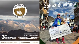 Tenzin dolma 🥇SRU ladakh 122 km  ladakh marathon [upl. by Gitel981]