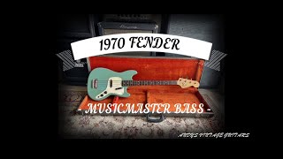 1970 FENDER MUSICMASTER BASS  Andys Vintage Guitars [upl. by Enej]