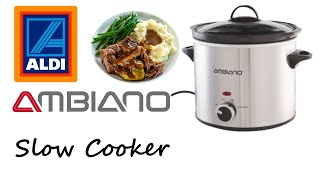 Aldi Specialbuys  Ambiano Slow Cooker  An absolute bargain at £1299 [upl. by Nassah]