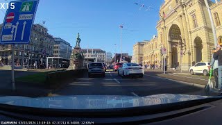 Swiss Dashcam 03 Timelaps StCergue  Lausanne electro techno music [upl. by Suivat502]