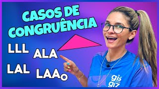 CASOS DE CONGRUÊNCIA DE TRIÂNGULOS [upl. by Pooi]