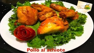 Pollo al achiote receta muy rica y facil de preparar [upl. by Ialokin654]