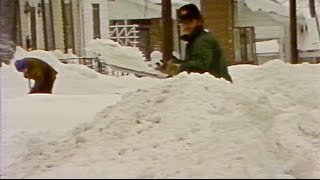 Winter of 1978 marked by blizzard record snowfall [upl. by Alegnasor]