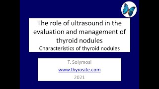 The role of ultrasound in the evaluation of nodular goiter patients  videolecture [upl. by Channa]