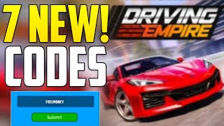 NEW ALL WORKING CODES FOR DRIVING EMPIRE IN 2024 ROBLOX DRIVING EMPIRE CODES [upl. by Aihsemak]