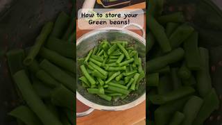 How to store your green beans [upl. by Kyre]