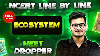 Ecosystem FULL CHAPTER  NCERT Class 12th Botany  Chapter 18  Yakeen NEET [upl. by Neros]