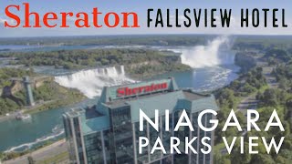 SHERATON NIAGARA FALLSVIEW  Parks View Room includes both Falls [upl. by Anehs646]