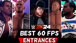 WWE 2K24 BEST 60 FPS ENTRANCES │PC MODS [upl. by Warford]