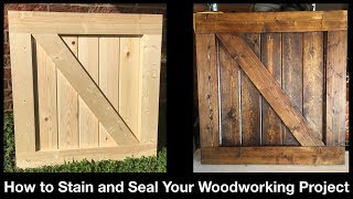 How to Stain Your Woodworking Project [upl. by Avi177]